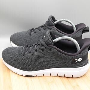 KURU Shoes Womens Sz 10 W Black Flex Via Comfort Walking Sneaker 210301100